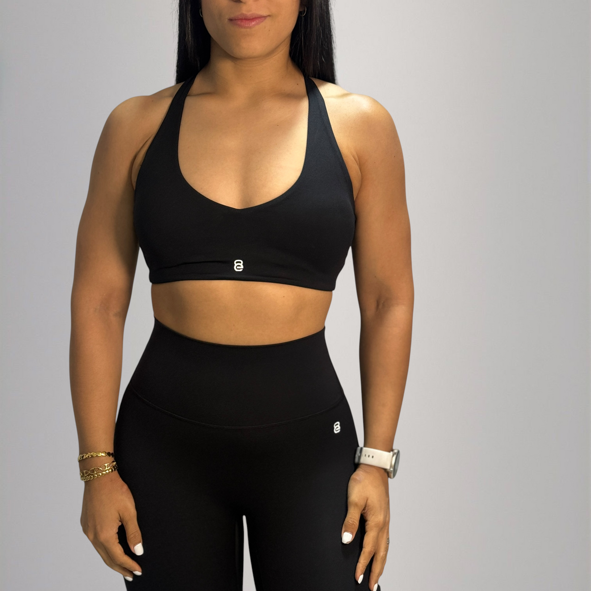 Conjunto top básico + licra larga pegada
