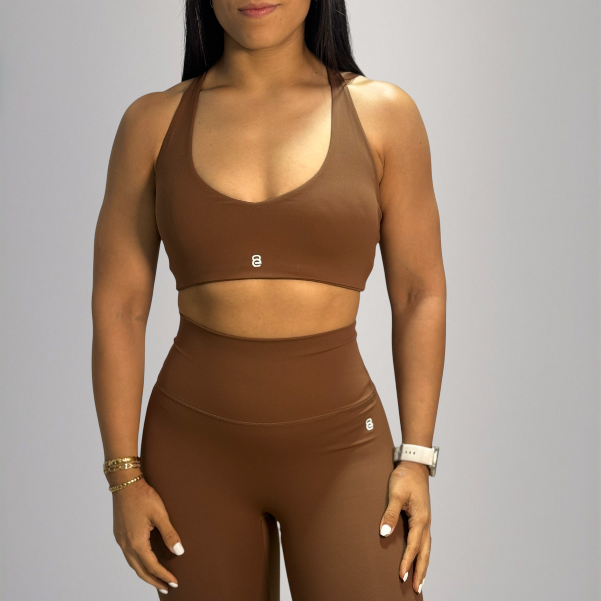 Conjunto top básico + licra larga pegada
