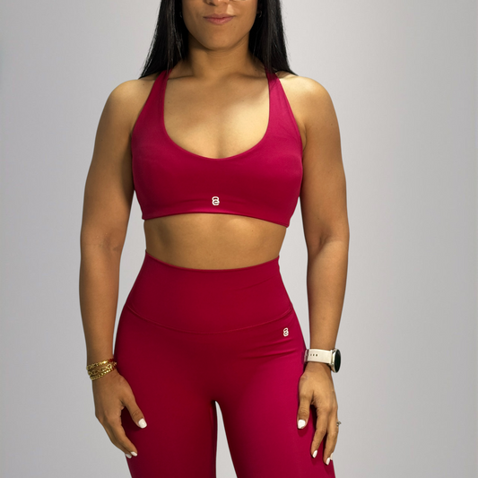 Conjunto top básico + licra larga pegada