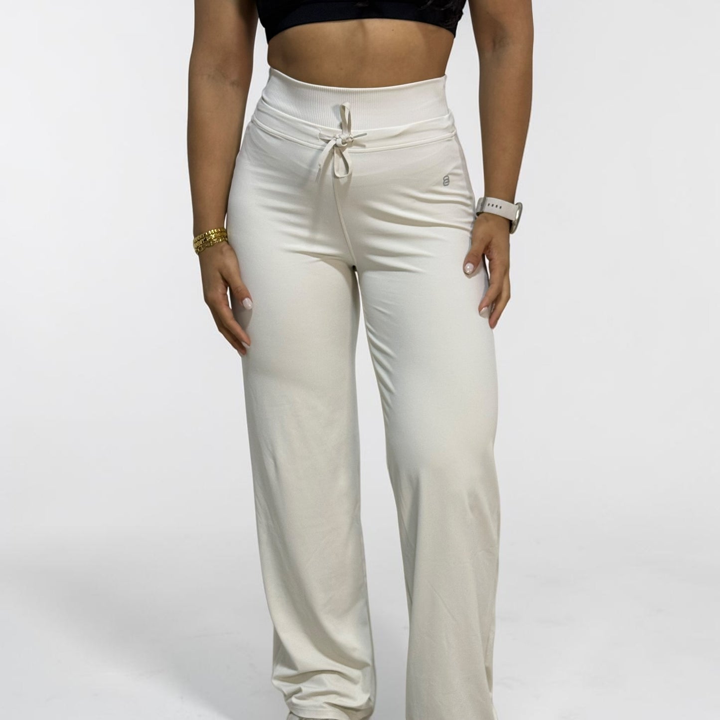 Wide leg sweat pant